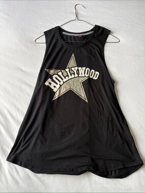 F45 Hollywood Star Black Sleeveless Tank Top